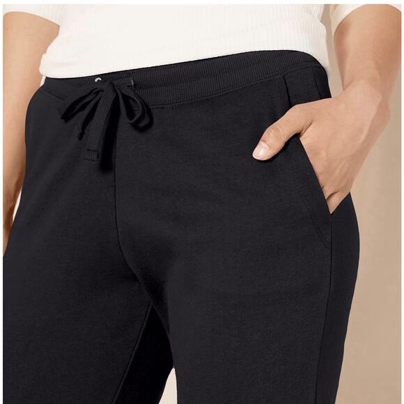 Amazon Essentials Women's Fleece Jogger Sweatpants Black XL New - Picture 4 of 7